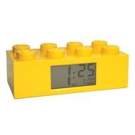 yellow lego table clock