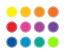 clipart of the colorful circles