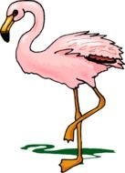 Pink Flamingo Clip Art N3