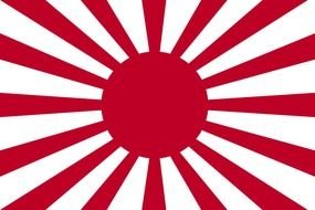 shining red sun as background