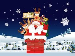 Clip art of Christmas wallpaper