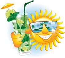 Funny Cartoon Sun Clip Art