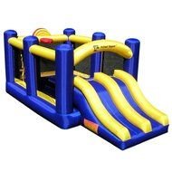 inflatable children's slide on a white background