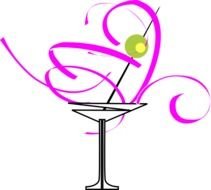Martini Glass Clip Art N3