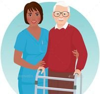Nurses Helping Patients Clip Art