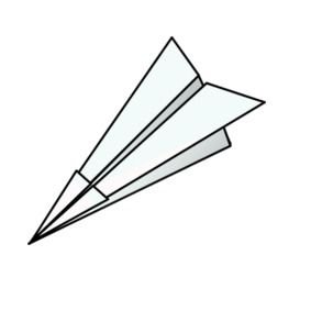 Paper Airplane Clip Art N3