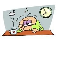 Tired At Work Clip Art