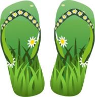 Flip Flop green drawing