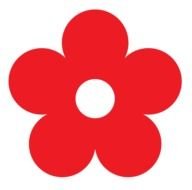 clipart of the red flower