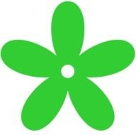 Lime Green Flower Clip Art N3