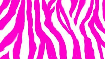 Hot Pink Zebra Print drawing