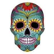 Day Of The Dead Skulls as graphic illustration