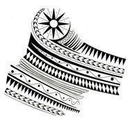 Samoan Tribal Sleeve Tattoo Design