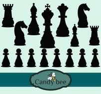 Home Silhouette Clipart Chess Figure Digital