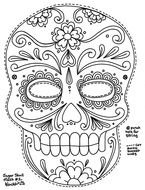 Day Of The Dead Sugar drawing