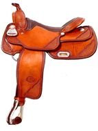 brown leather Horse Saddle, drawing