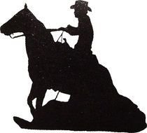 Reining Horse Silhouette N2