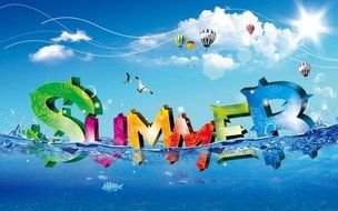 Clip art of Cool Summer sign wallpaper