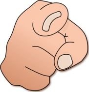 Finger Pointing At You Clip Art