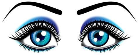 blue Eye Clip Art drawing