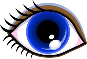 Cartoon blue Eye
