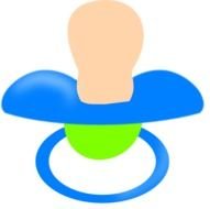 Blue Pacifier Clip Art