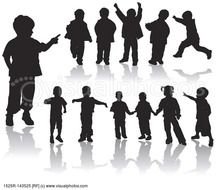 Boy And Girl Silhouette Clip Art N3