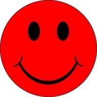 Red Smiley Face Clip Art N2