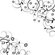 Flower Swirl Design Corners