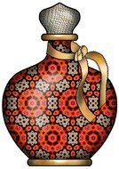 clipart vases with a pattern