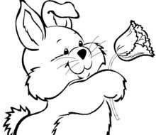 Easter bunny Coloring Pages drawing