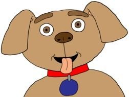 brown Puppy Dog drawing