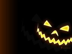 Scary face at darkness, Halloween Desktop