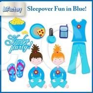 Girls Pajama Party Clip Art N3