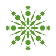 Red Snowflake Clip Art