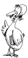 cartoon mother goose