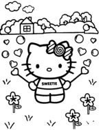 sweet Hello Kitty drawing