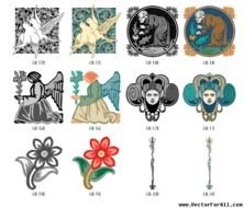 Art Nouveau Vectors