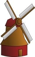 Cartoon Windmill as an illustration