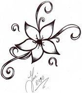 flower as theme for tattoo