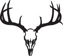 Deer Head Skull Clip Art