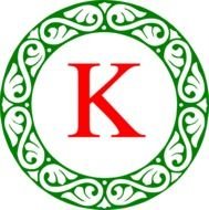 Monogram Letter K Clip Art