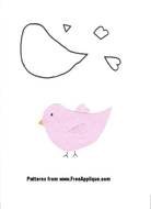 Bird Applique Pattern