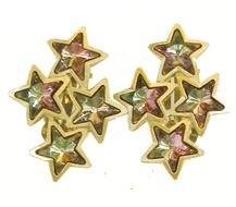 Colorful shooting stars clipart