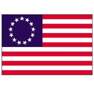 American flag on the white background