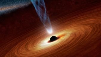 Supermassive Black Hole, scientifical drawing