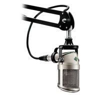 photo of a microphone in a music studio