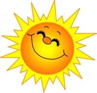 Good Morning, Sun shining at black background