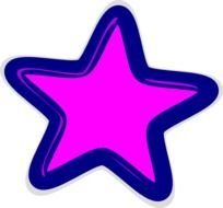 Pink Star Clip Art N8