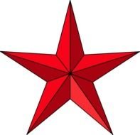 Red Star Clip Art N10